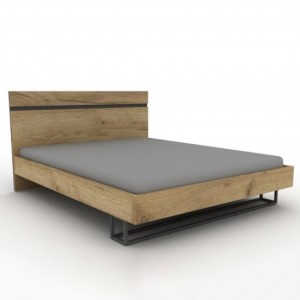 Iron κρεβάτι διπλό με μεταλλικά πόδια 