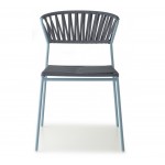 Lisa club μεταλλική καρέκλα 52x60x78 εκ