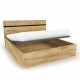 Iron ξύλινο κρεβάτι με κεφαλάρι και αποθηκευτικό χώρο σε διάφορα χρώματα 160x200 εκ