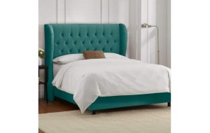 Fable κρεβάτι ξύλινο επενδεδυμένο με ύφασμα σε πολλά χρώματα και διαστάσεις