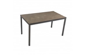 Nuovo grey τραπέζι αλουμινίου ελληνικής κατασκευής με επιφάνεια HPL σε διάφορες αποχρώσεις και διαστάσεις