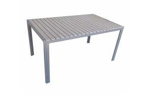 Ferrara II τραπέζι αλουμινίου 150x90x74 εκ