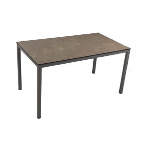 Nuovo grey τραπέζι αλουμινίου ελληνικής κατασκευής με επιφάνεια HPL σε διάφορες αποχρώσεις και διαστάσεις