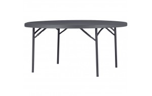 Planet μεταλλικό πτυσσόμενο τραπέζι ροτόντα 160x74.3 εκ