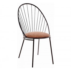 Gino μεταλλική καρέκλα με κάθισμα από ύφασμα ή δερματίνη σε διάφορα χρώματα  58x51x94 εκ
