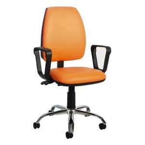 Abra πολυθρόνα γραφείου πορτοκαλί 64x62x93 εκ