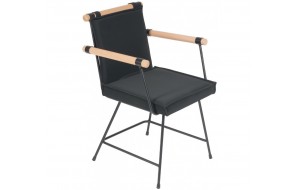 Funky-P πολυθρόνα με μπράτσα από ξύλο και μαξιλάρια σε διάφορα χρώματα και υλικά 56x60x84 εκ
