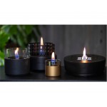 Lotus 12 γυάλινο διάφανο επιτραπέζιο διακοσμητικό με εστία φωτιάς και μαύρο κεραμικό πλαίσιο 13x18 εκ Lotus 12 γυάλινο διάφανο επιτραπέζιο διακοσμητικό με εστία φωτιάς και μαύρο κεραμικό πλαίσιο 13x18 εκ