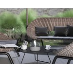 Café 18 γυάλινο διάφανο επιτραπέζιο διακοσμητικό με εστία φωτιάς και γκρι πλαίσιο από πορσελάνη 18x13 εκ Café 18 γυάλινο διάφανο επιτραπέζιο διακοσμητικό με εστία φωτιάς και γκρι πλαίσιο από πορσελάνη 18x13 εκ