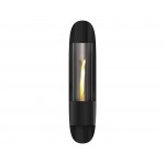 Cycloflame μεταλλικό επιτοίχιο διακοσμητικό σε μαύρη απόχρωση με εστία φωτίας 17x18x81 εκ Cycloflame μεταλλικό επιτοίχιο διακοσμητικό σε μαύρη απόχρωση με εστία φωτίας 17x18x81 εκ