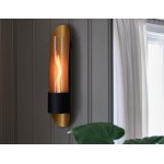 Cycloflame μεταλλικό επιτοίχιο διακοσμητικό σε χρυσή απόχρωση με εστία φωτίας 17x18x81 εκ Cycloflame μεταλλικό επιτοίχιο διακοσμητικό σε χρυσή απόχρωση με εστία φωτίας 17x18x81 εκ