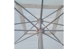 Ομπρέλα κήπου τετράγωνη λευκή 300x300 εκ