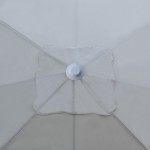 Ομπρέλα κήπου τετράγωνη λευκή 300x300 εκ