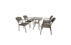 Coffee set τριών τεμαχίων από wicker