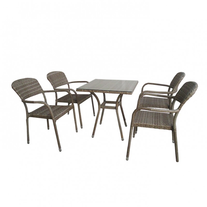 Coffee set τριών τεμαχίων από wicker