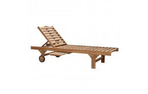 Ξαπλώστρα από ξύλο teak 200x65 εκ
