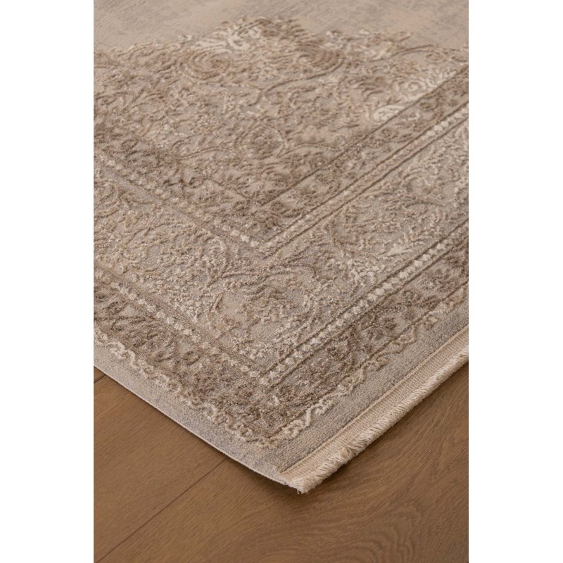 Infinity κλασικό χαλί σε μπεζ απόχρωση με σχέδια και επιλογή διαστάσεων 6074F