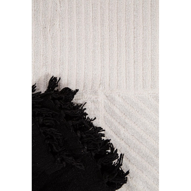 Organic μοντέρνο χαλί σε κρεμ απόχρωση με γεωμετρικά σχέδια μοτίβο και επιλογές διαστάσεων 591