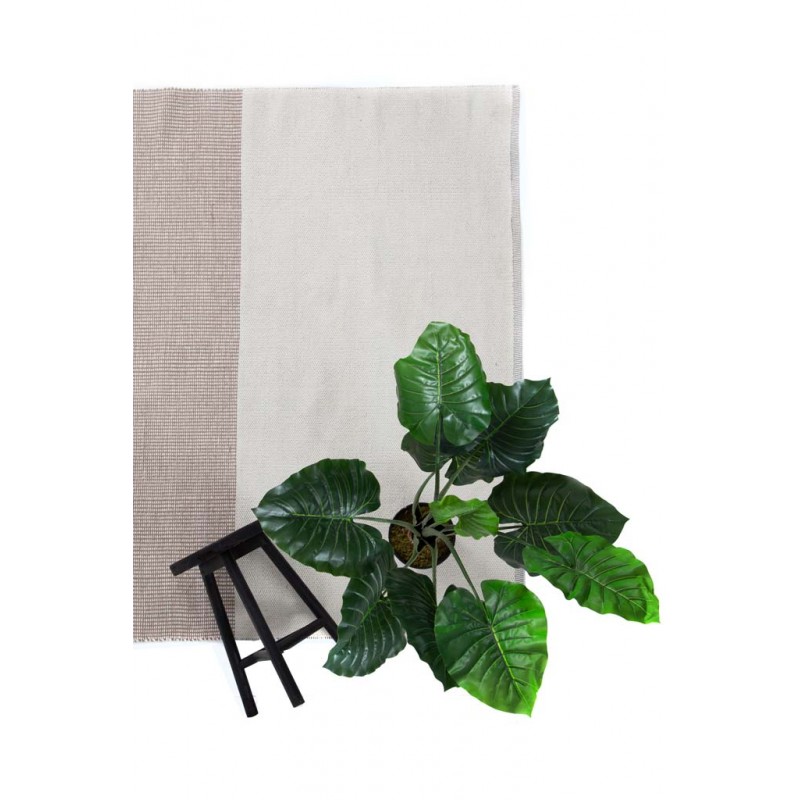 Urban Arissa Taupe βαμβακερό χαλί κιλίμι με γκρι αποχρώσεις και επιλογή διαστάσεων