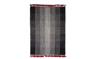 Urban Cotton Kilim Tessa Red Dalia Royal Carpet βαμβακερό χαλί κιλίμι σε γκρι απόχρωση με κόκκινο φινίρισμα και επιλογή διαστάσεων