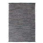 Urban Kilim Venza Black βαμβακερό χαλί κιλίμι σε γκρι απόχρωση με μαύρα γεωμετρικά μοτίβα και επιλογή διαστάσεων