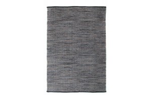 Urban Kilim Venza Black βαμβακερό χαλί κιλίμι σε γκρι απόχρωση με μαύρα γεωμετρικά μοτίβα και επιλογή διαστάσεων 