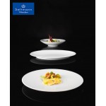 Ρηχό πιάτο ποσρσελάνης Coup Fine Dining λευκό σετ των έξι 16x16x2 εκ