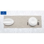 Coup fine dining πορσελάνινη πιατέλα λευκή οβάλ σετ των δύο τεμαχίων 33x18 εκ