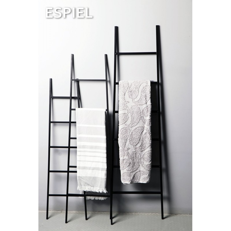 Μεταλλική μαύρη σκάλα διακοσμητική 40x140 εκ