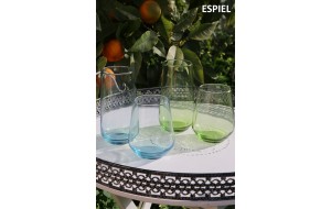 Allegra ποτήρι νερού σε πράσινο χρώμα σετ των έξι τεμαχίων 15 εκ