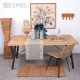Boho ξύλινο τραπέζι με μεταλλικά πόδια 180x90x75 εκ