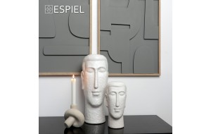 Πίνακας με ανάγλυφα σχέδια 3D σε γκρι χρώμα 50x70 εκ