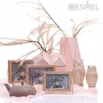 Minimal κορνίζα ξύλινη με ασημί βάση για φωτογραφία 10x15 εκ