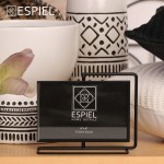 Minimal κορνίζα μεταλλική μαύρη περιστρεφόμενη οριζόντια διπλής όψεως 19x9.5x15 εκ για φωτογραφία 18x13 εκ