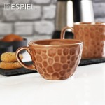 Κούπα σφυρήλατη καφέ σετ έξι τεμαχίων 13.5x11x7.5 εκ