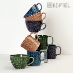Κούπα σφυρήλατη καφέ σετ έξι τεμαχίων 13.5x11x7.5 εκ