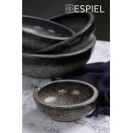Kenya πιάτο βαθύ γκρι σετ δύο τεμαχίων 21.7x6.6 εκ