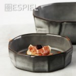 Iceberg πιάτο πήλινο γκρι ματ 20.5x6.5 εκ