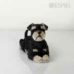 Διακοσμητική φιγούρα σκύλου Schnauzer ζωγραφισμένη στο χέρι 30.8x13x20.5 εκ