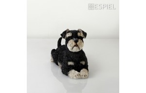 Διακοσμητική φιγούρα σκύλου Schnauzer ζωγραφισμένη στο χέρι 30.8x13x20.5 εκ