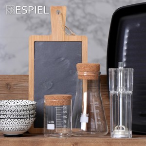 Ακρυλικός μύλος για πιπέρι ή αλάτι σετ των τεσσάρων τεμαχίων 5x16 εκ