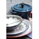 Roma πιάτο ρηχό στρογγυλό με σχέδια σε μαύρο και κόκκινο χρώμα σετ των έξι 27x3 εκ