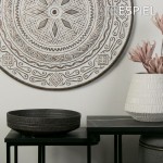 Scratched μπωλ από πορσελάνη σκούρο καφέ 34.5x34.5x6 εκ