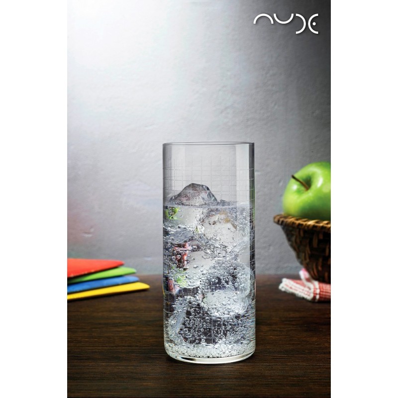 Nude Finesse ποτήρια νερού από κρυσταλλίνη σετ των έξι τεμαχίων 6x14 εκ
