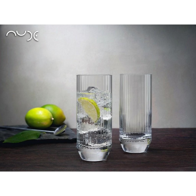 Big top ποτήρια νερού ή ποτού από κρυσταλλίνη σετ των έξι τεμαχίων 7x18 εκ