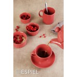 Pomegranate Essentials φλυτζάνι και πιατάκι καπουτσίνο σετ των έξι 220 ml 14x8 εκ