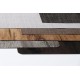 Σουπλά με εφέ ξύλου σε καφέ με μαύρη απόχρωση σετ των έξι τεμαχίων 45x30 εκ