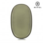 Revol Caractere πράσινης απόχρωσης πιάτο οβάλ σετ τέσσερα τεμάχια 35.5x21.8x2.5 εκ