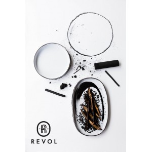 Revol Caractere πιάτο λευκό για επιδόρπιο σετ τεσσάρων τεμαχίων 21x21x2 εκ