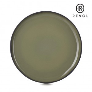 Revol Caractere πιάτο για επιδόρπιο πράσινης απόχρωσης σετ τεσσάρων τεμαχίων 21x21x2 εκ